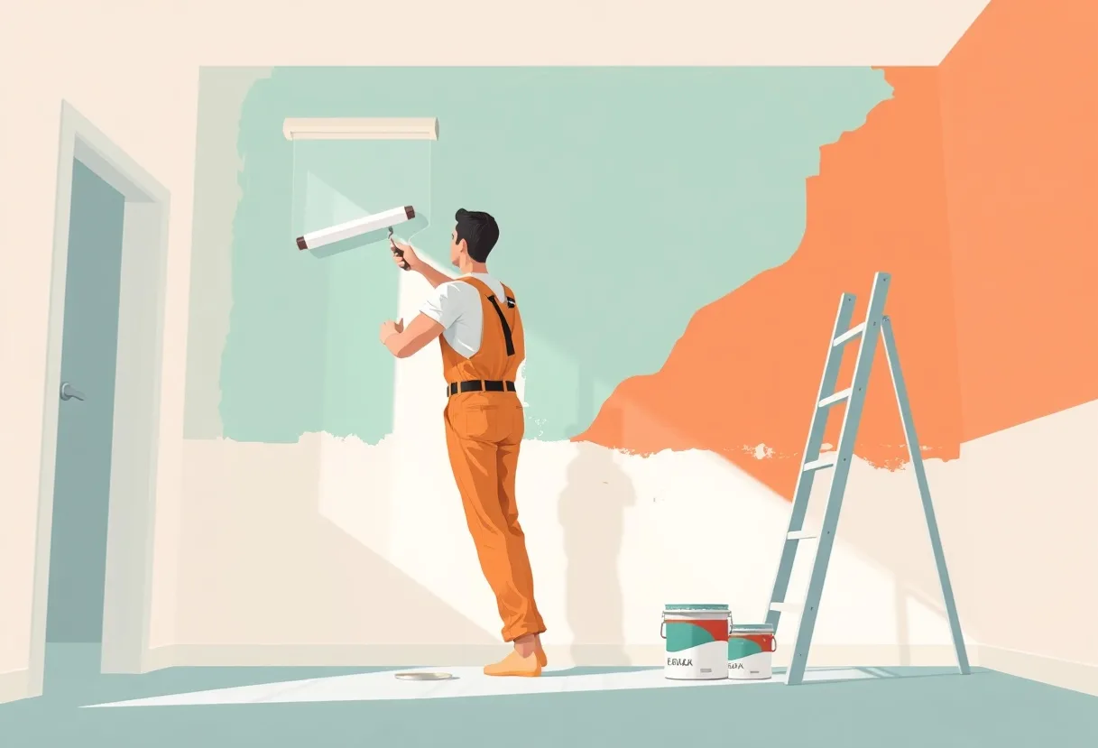 Peintre Annemasse 74100 en intervention sur un chantier